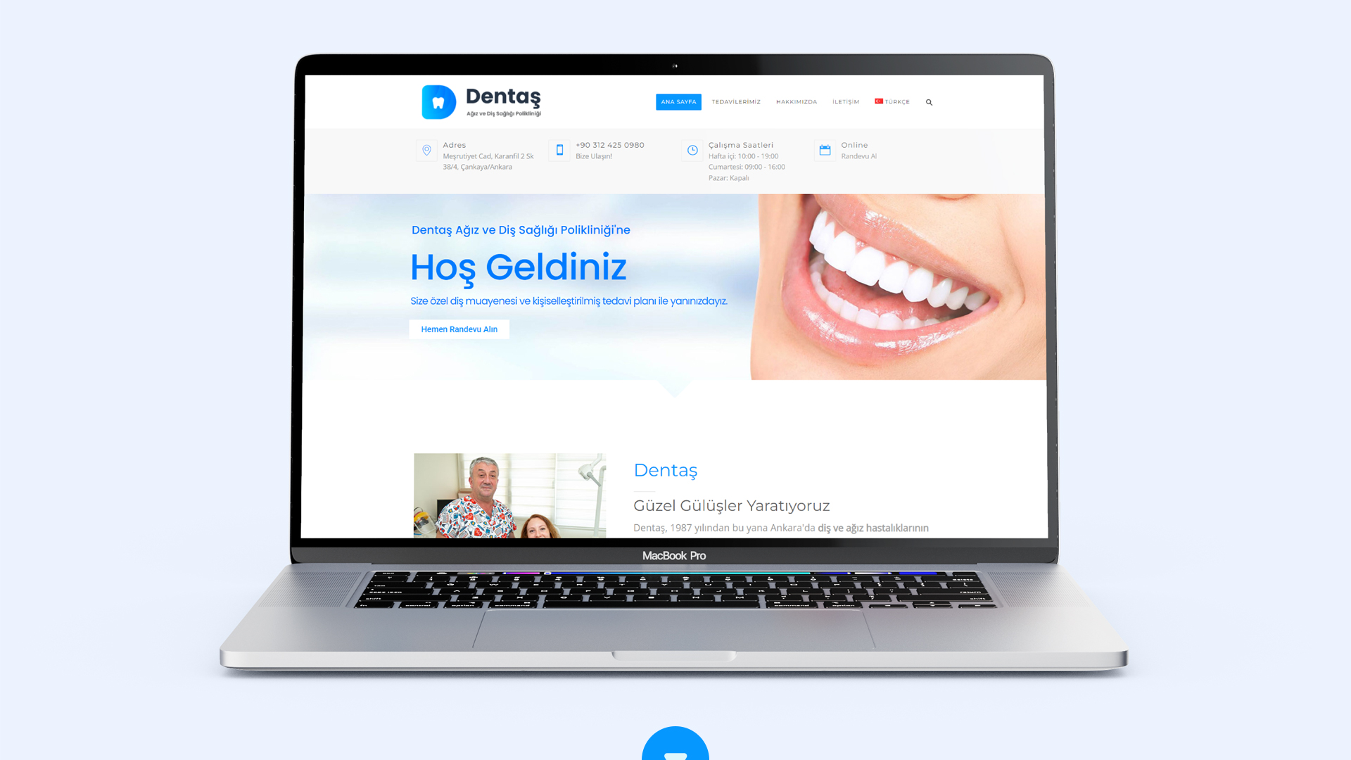 Dentaş – Ağız ve Diş Sağlığı Polikliniği Web Site